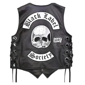 Skull Rider Vest - 100% Real Leather for Men | Premium Motorcycle Biker Vest