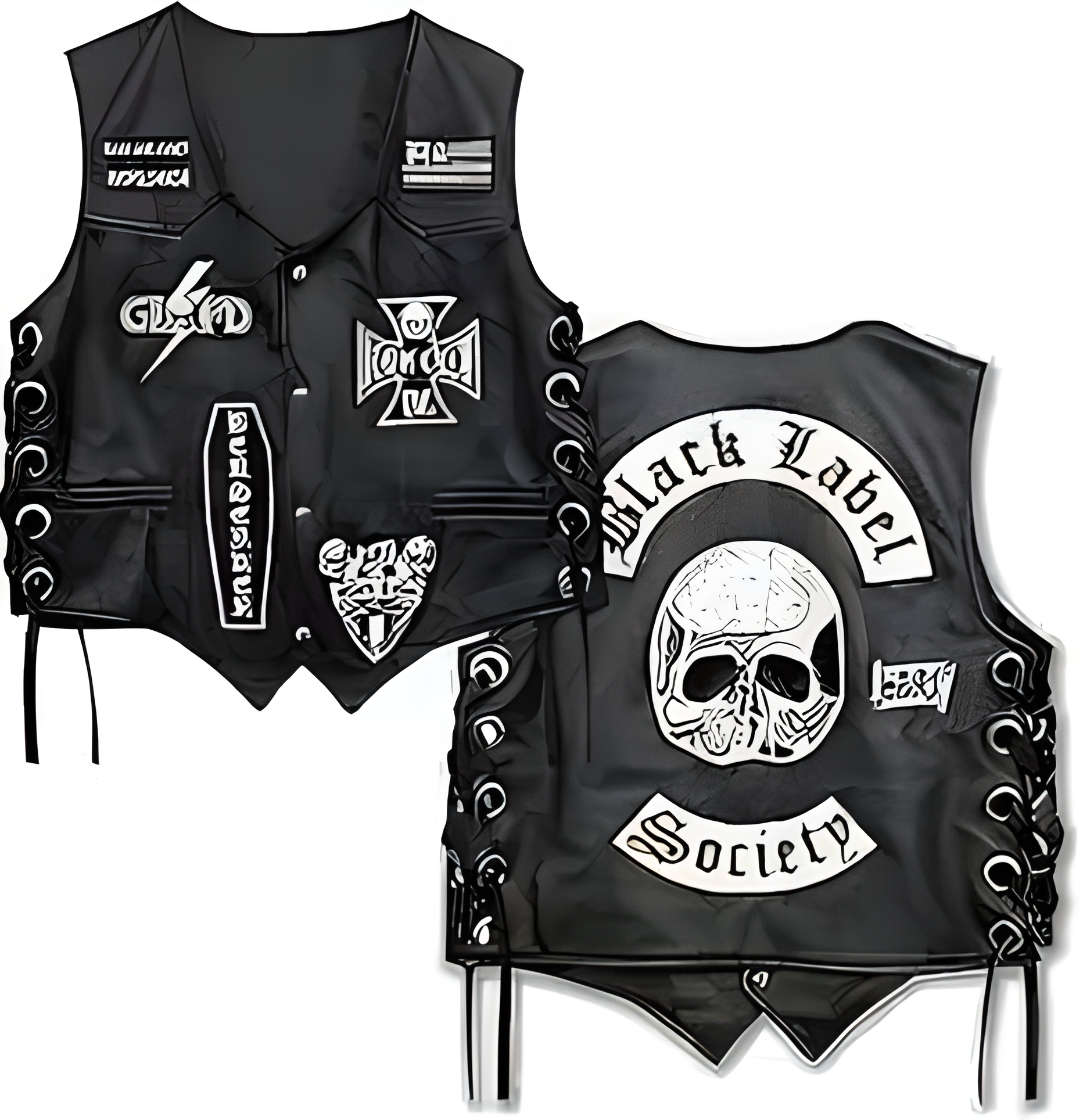 Black Label Society Skull Rider Vest (3)