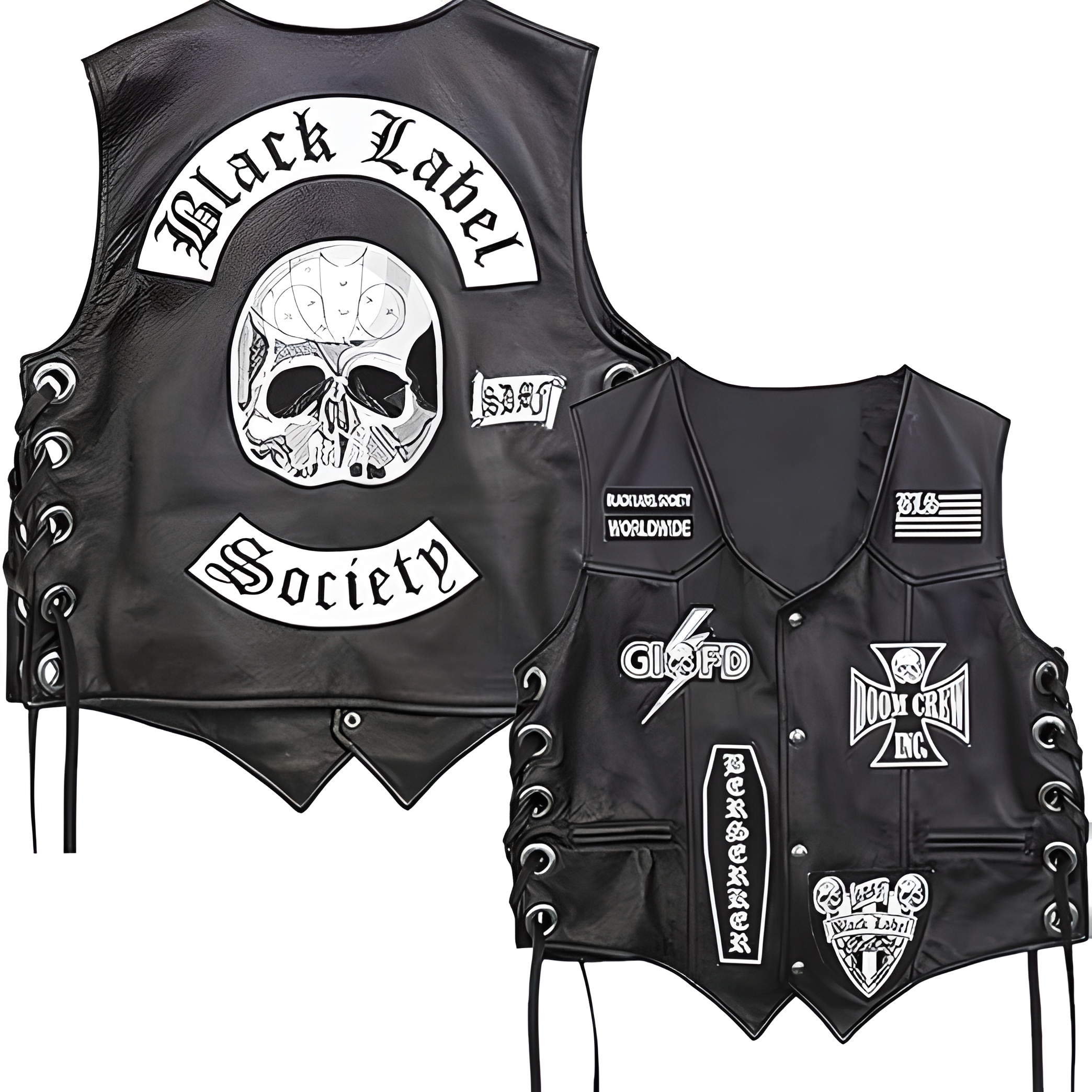 Black Label Society Skull Rider Vest (4)